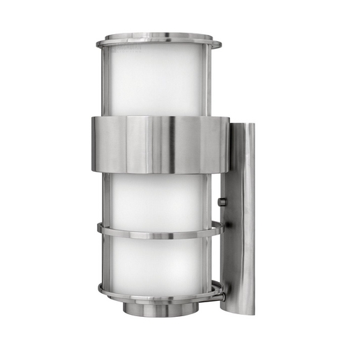 Hinkley Modern Outdoor Wall Light with Etched in Stainless Steel Finish 1905SS