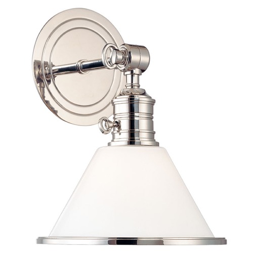 Hudson Valley Lighting Garden City Switched Sconce in Polished Nickel by Hudson Valley Lighting 8331-PN