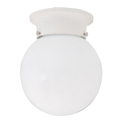 Capital Lighting Globe Flush Mount in White by Capital Lighting 5569WH