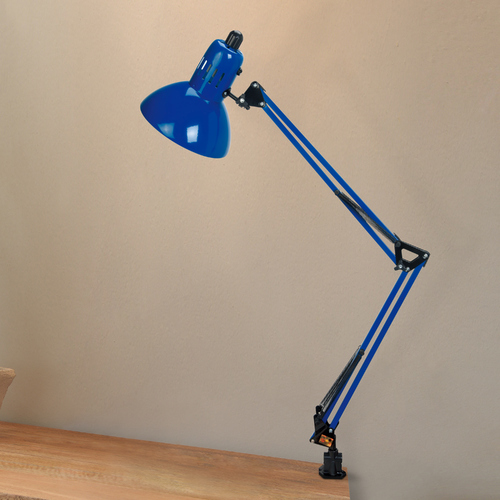 Lite Source Lighting Swing Arm Blue Swing Arm Lamp by Lite Source Lighting LSF-105BLU