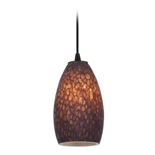 Access Lighting Champagne Oil Rubbed Bronze LED Mini Pendant by Access Lighting 28012-3C-ORB/BRST