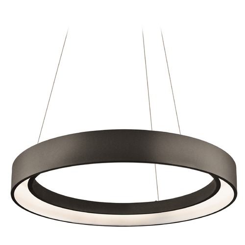 Elan Lighting Fornello 23.50-Inch LED Pendant in Sand Textured Black by Elan Lighting 83455