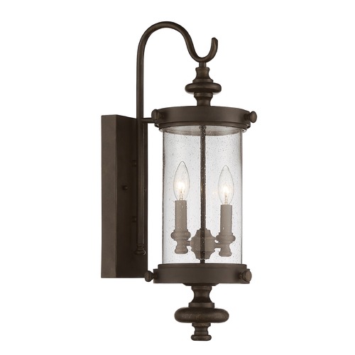 Savoy House Palmer 24-Inch Outdoor Wall Light in Walnut Patina by Savoy House 5-1220-40