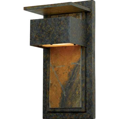 Quoizel Lighting Zephyr Outdoor Wall Light in Muted Bronze by Quoizel Lighting ZP8418MD