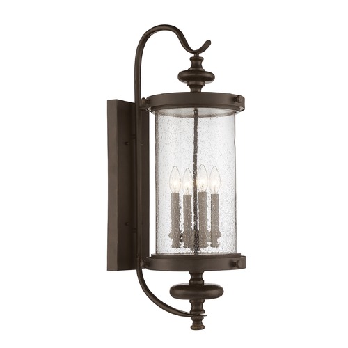 Savoy House Palmer 33.5-Inch Outdoor Wall Light in Walnut Patina by Savoy House 5-1224-40