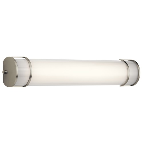 Kichler Lighting 24-Inch Brushed Nickel LED Bath Light with Polycarbonate Diffuser by Kichler Lighting 11142NILED