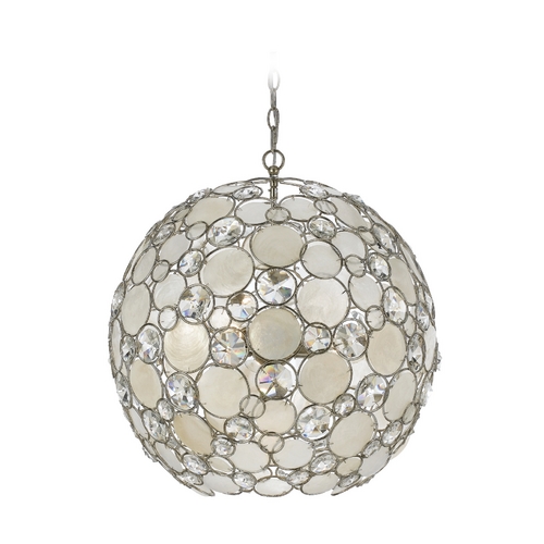 Crystorama Lighting Palla Crystal Chandelier in Antique Silver by Crystorama Lighting 529-SA