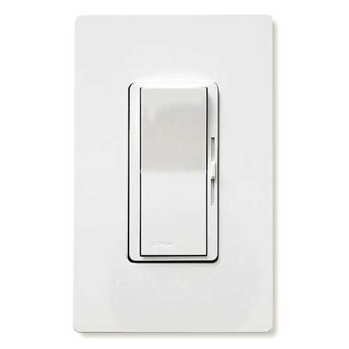 Lutron Dimmer Controls Diva Magnetic Low-Voltage Single-Pole Paddle Dimmer in White 450W DVLV-600PH-WH