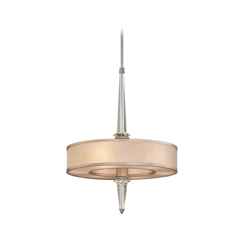 Corbett Lighting Harlow Crystal LED Sconce in Tranquility Silver Leaf by Corbett Lighting 166-46-WSL/SS