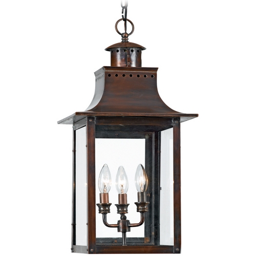 Quoizel Lighting Chalmers Outdoor Hanging Light in Aged Copper by Quoizel Lighting CM1912AC