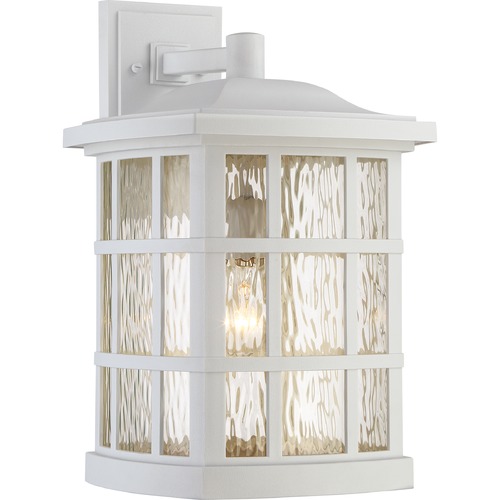 Quoizel Lighting Stonington Outdoor Wall Light in White Lustre by Quoizel Lighting SNN8411W