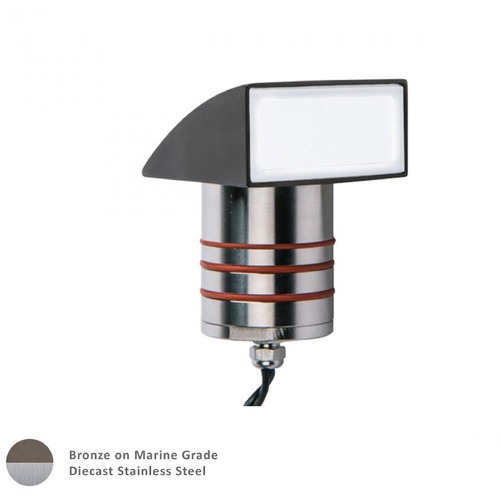 WAC Lighting LED 2-Inch 12V Indicator Light With Ground Hood by WAC Lighting 2081-30BS