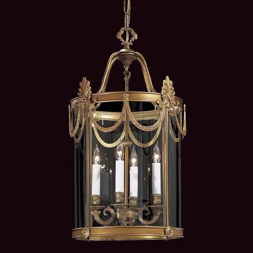 Metropolitan Lighting Pendant Light with Clear Glass in Dor Gold Finish N850804