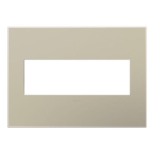 Legrand Adorne Three-Gang Wall Switch Plate Cover in Titanium Finish AWP3GTM4