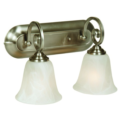 Craftmade Lighting Cecilia 10.50-Inch Brushed Polished Nickel Bath Light by Craftmade Lighting 7114BNK2
