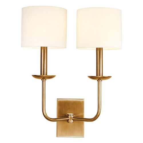 Hudson Valley Lighting Kings Point Wall Sconce in Aged Brass by Hudson Valley Lighting 1712-AGB