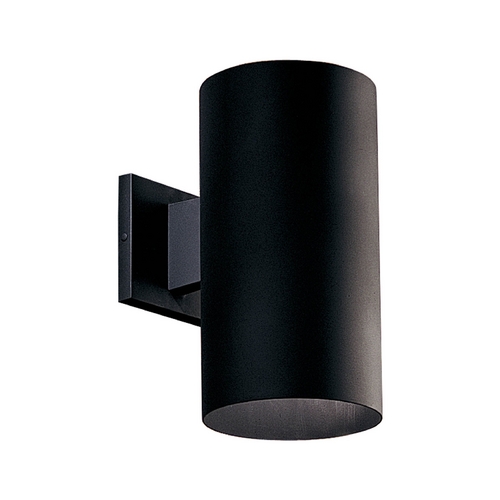 Progress Lighting Cylinder Black Outdoor Wall Light by Progress Lighting P5641-31