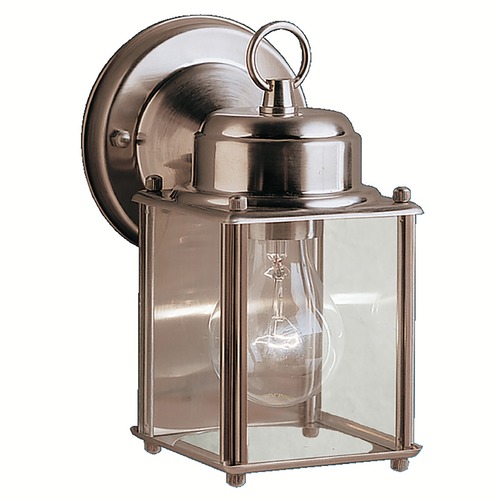 Kichler Lighting Outdoor Wall Light with Clear Glass in Stainless Steel by Kichler Lighting 9611SS