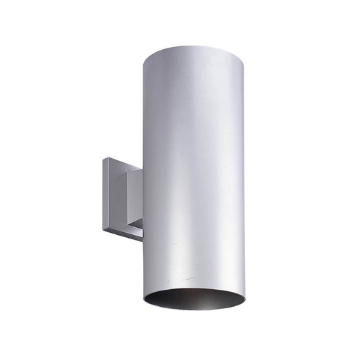Progress Lighting Cylinder Metallic Gray Outdoor Wall Light by Progress Lighting P5642-82