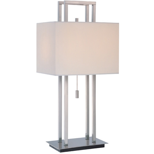 Lite Source LS-21654PS Horizon Polished Steel Table Lamp