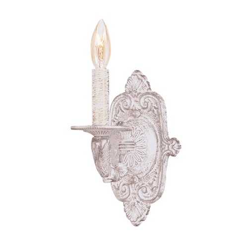 Crystorama Lighting Sconce Wall Light in Antique White Finish 5111-AW