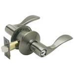 Reversible Curved Lever Entrance Lock