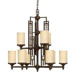 Nine-Light Two-Tier Chandelier