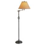 Swing-Arm Floor Lamp with Conic Shade