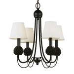 Four-Light Mini-Chandelier with Pinecone Design
