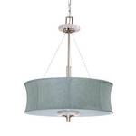 Four-Light Fabric Shade Pendant