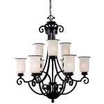 Nine-Light Chandelier