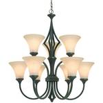 Nine-Light Chandelier 