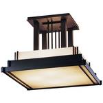 Four-Light Semi-Flush Ceiling Fixture