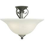 Three-Light Semi-Flush Ceiling Fixture