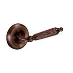 Right-Hand Ribbon and Reed Door Lever Passage Set