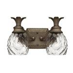 Two-Light Tropical Style Bathroom Fixture