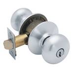 Rounded Knob Entrance Lock