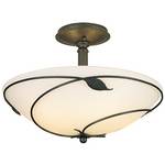 Three-Light Semi-Flush Ceiling Fixture
