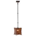 Mini-Pendant with Tapered Square Art Glass Shade