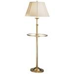 Brass Gallery Tray Floor Lamp