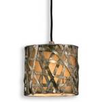Woven Metal Drum Shade Mini-Pendant