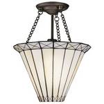 Single-Light Semi-Flush Ceiling Fixture 