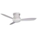 Wet Rated Ceiling Fan with Three Blades and Light Kit