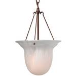 Foyer Pendant with Alabaster Glass 