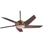 Ceiling Fan with Five Blades and Light Kit
