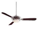 Ceiling Fan with Three Blades and Light Kit
