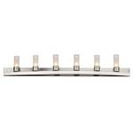 Modern Six-Light Bathroom Fixture