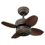 Compact 20-Inch Ceiling Fan with Four Blades 
