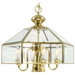 Single-Tiered Chandelier with Downlight