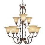 Nine-Light Chandelier